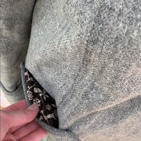 Old Navy Grey Duffel Coat, Heavy Warm Coat, Winter Duffel Coat, Long Coat - Picture 9 of 16